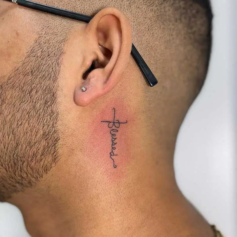 blessed-behind-ear-tattoo-3