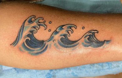 Wave tattoos