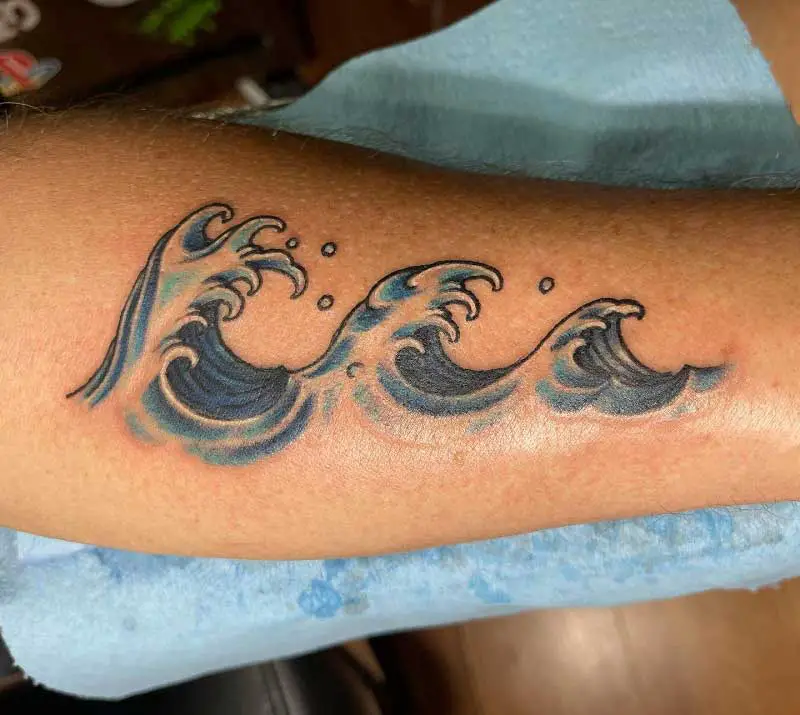 Top 43 Simple Wave Tattoo Ideas 2021 Inspiration Guide