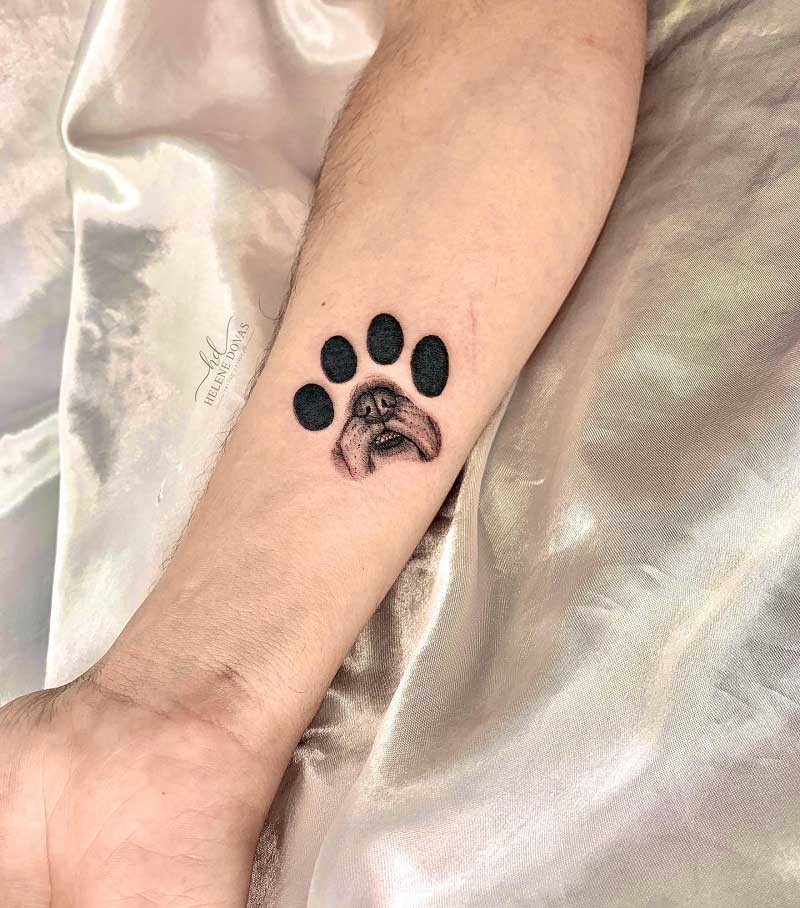 bulldog-paw-tattoo-1