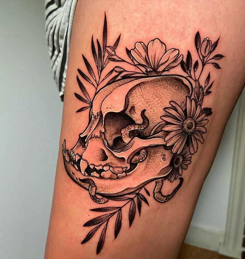 bulldog-sugar-skull-tattoo-1