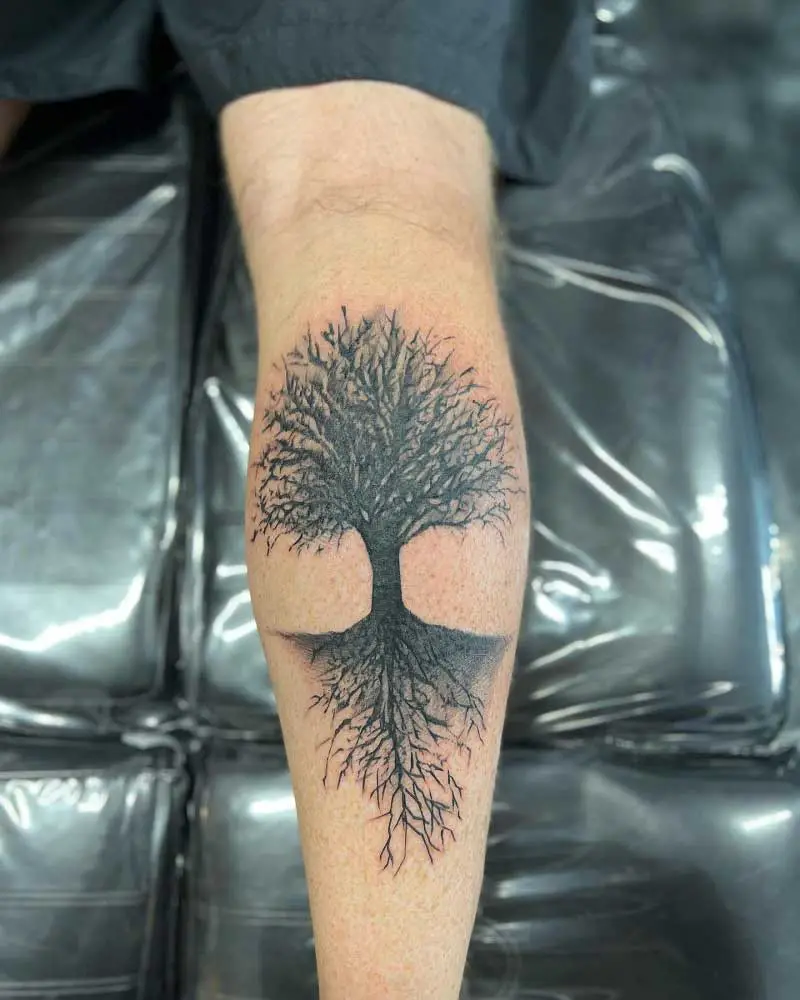 calf-tree-tattoo-1