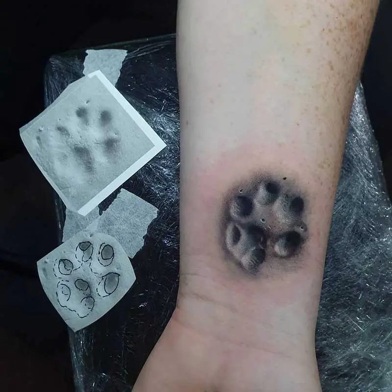 Absolutely in love with this lucky cat paw by our ceremxnytattoo    To enquire with Connor about your tattoo idea email him directly a   Instagram