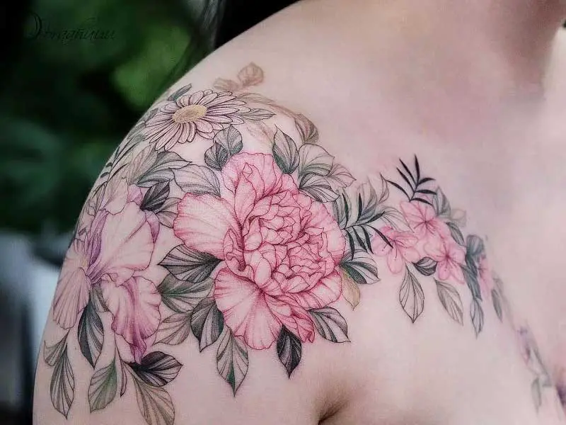 Magnolia Flower Tattoo Design by Shorty011685