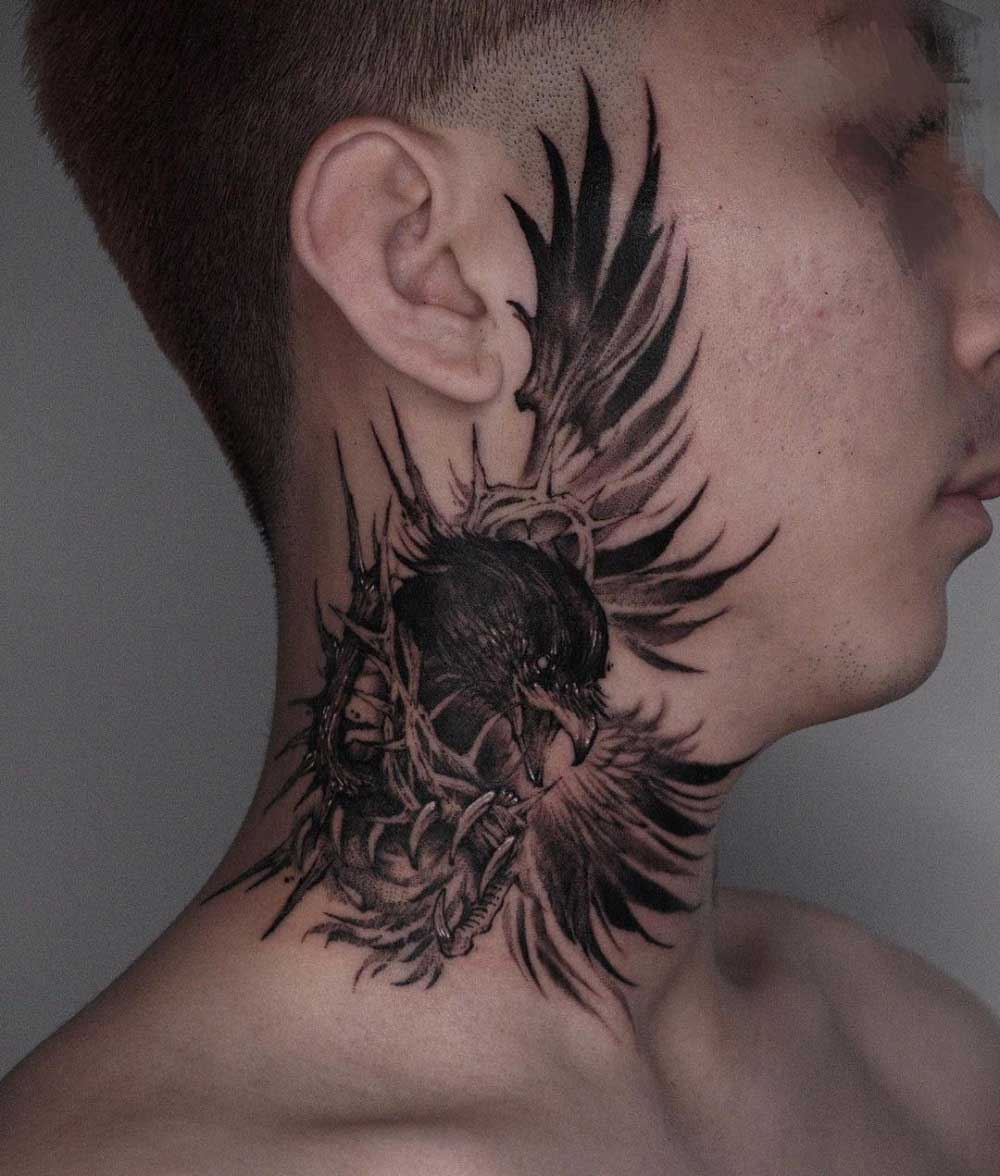 crow-neck-tattoo-1
