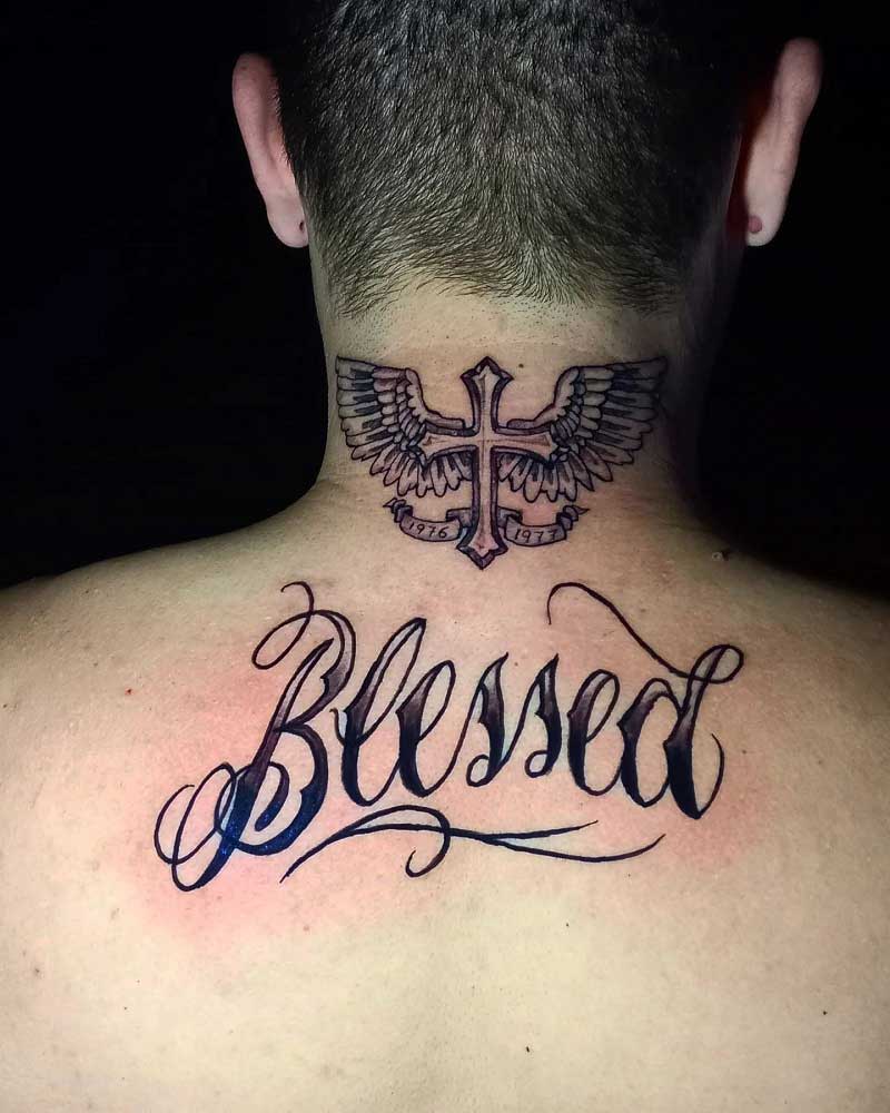 cursive-blessed-tattoo-2