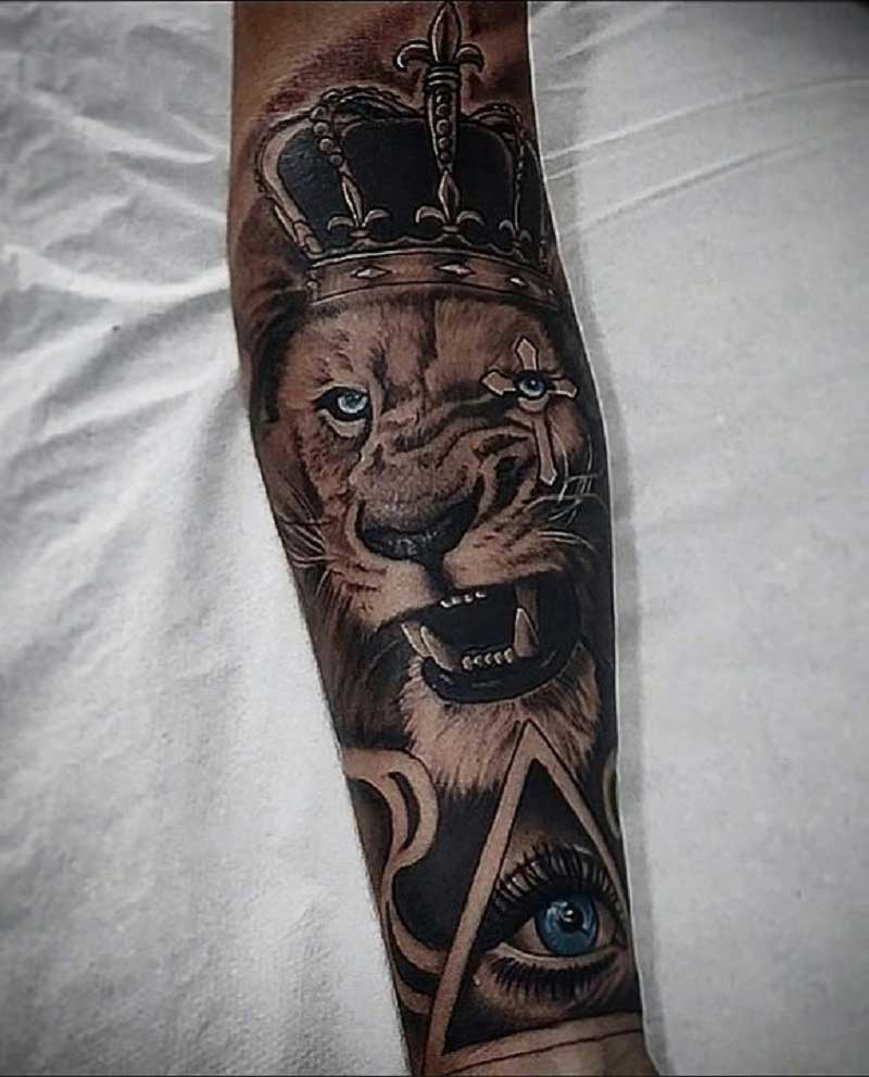 dope-lion-tattoo-1