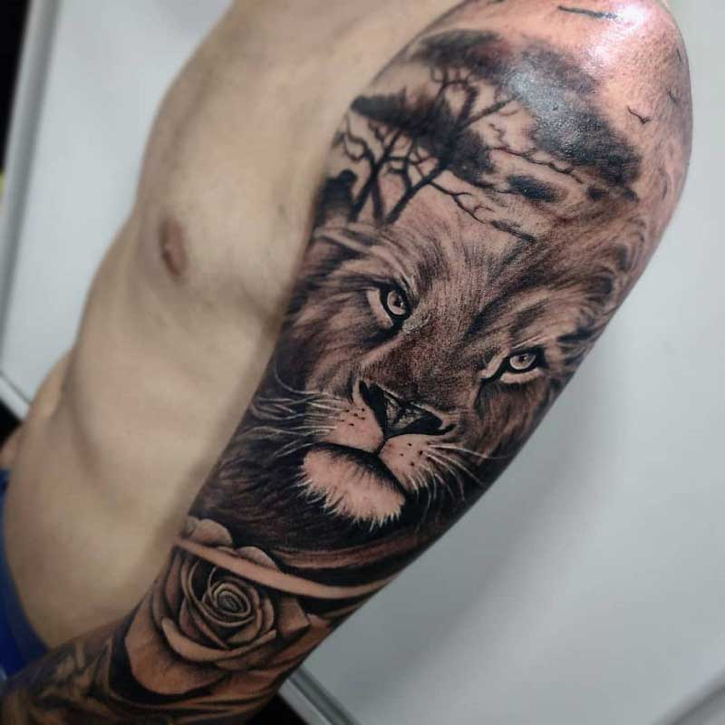 dope-lion-tattoo-3