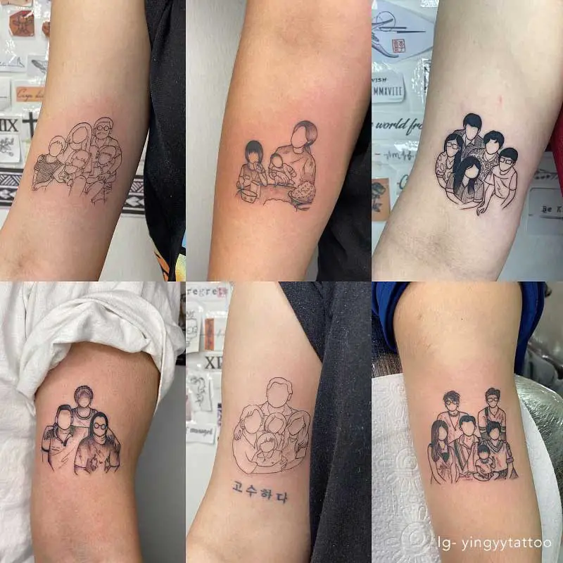 family-mother-daughter-son-tattoo-2