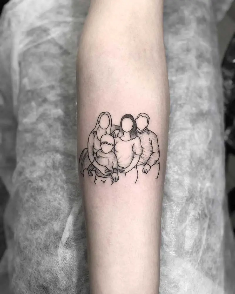 family-mother-daughter-son-tattoo-3