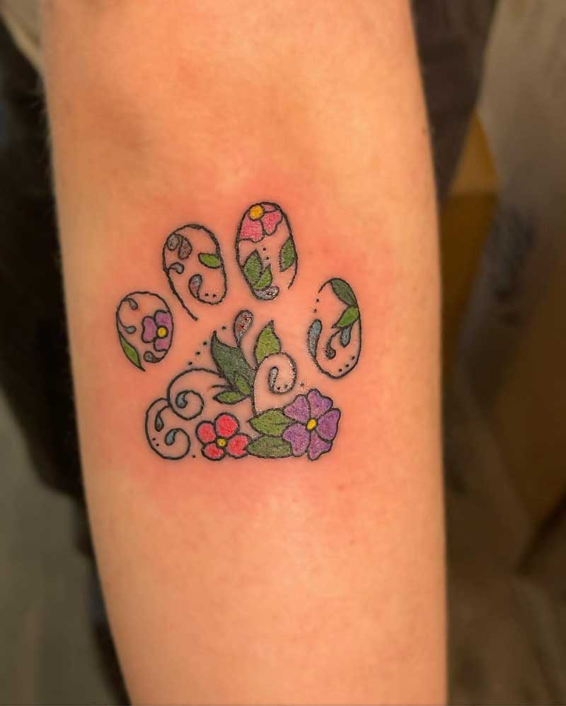 floral-paw-print-tattoo-1