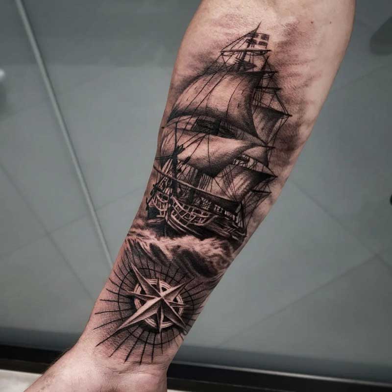 forearm-pirate-ship-tattoo-3