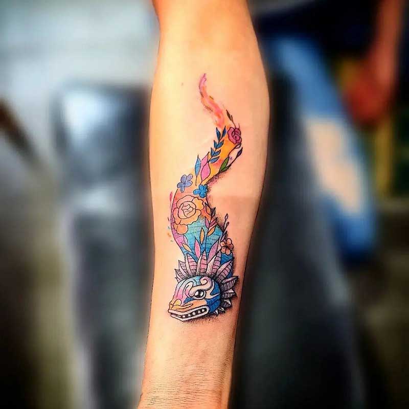 forearm-quetzalcoatl-tattoo-3