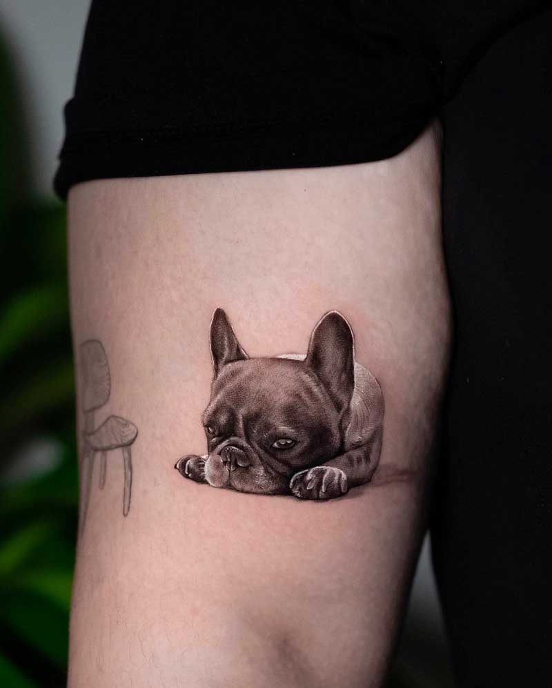 16 French Bulldog Tattoo Ideas  Page 5 of 6  BuzzSharercom