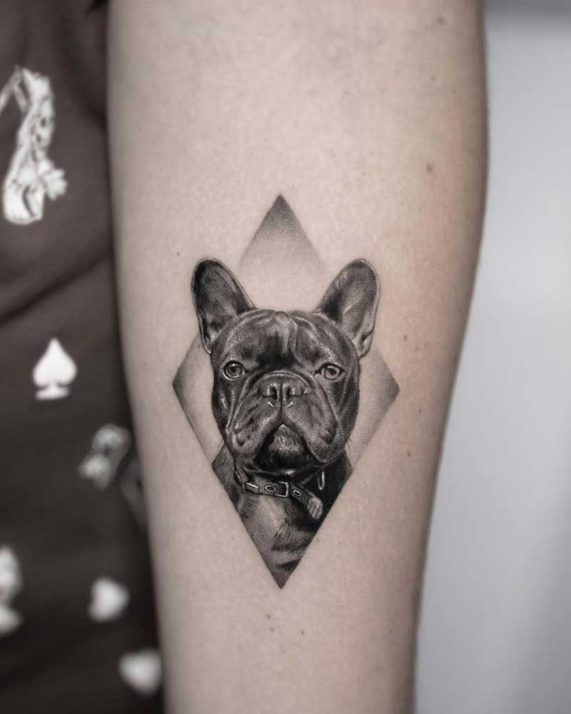 1800 French Bulldog Tattoo Images Stock Photos  Vectors  Shutterstock