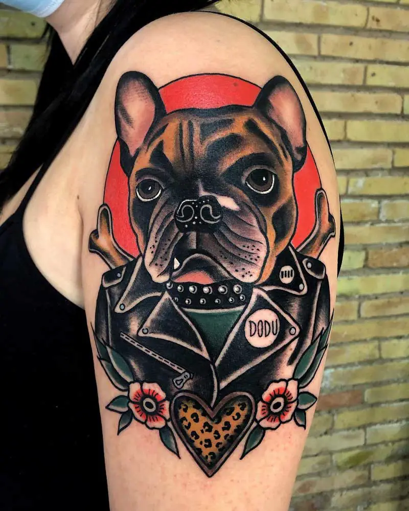 Tattoo uploaded by Tattoodo  Tattoo by Saegeem Saegeem Seoultattoos  Seoul KoreanArtist color dogs realism realistic hyperrealism  petportrait pugs frenchbulldog cute animal dog  Tattoodo