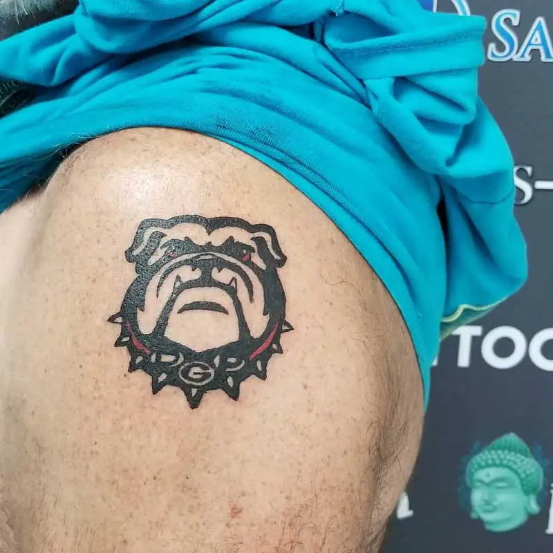 Georgia Bulldogs 4Pack Temporary Mascot Tattoos