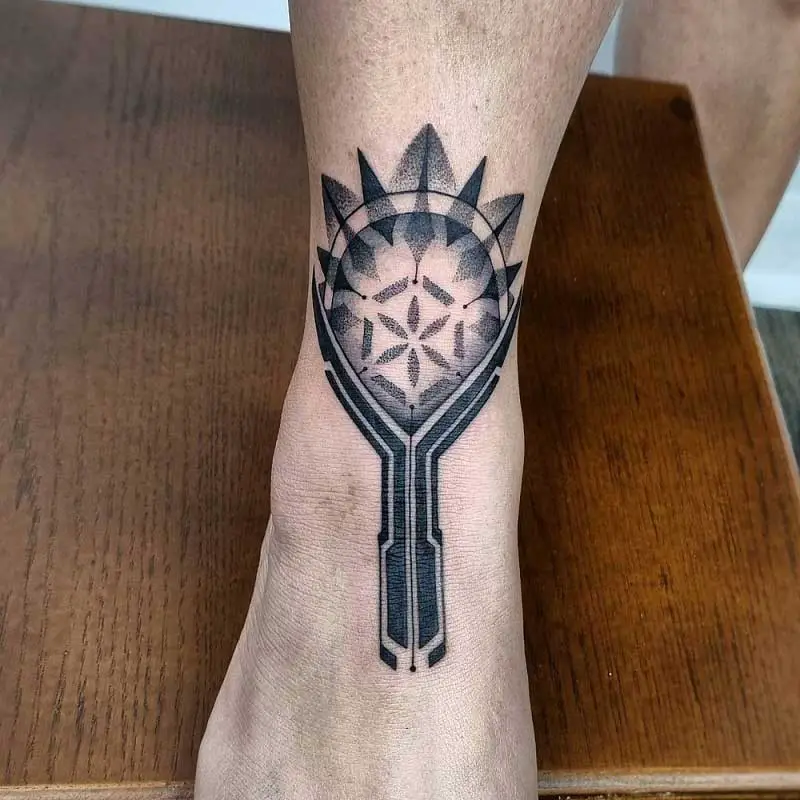 geometric-ankle-band-tattoos-1