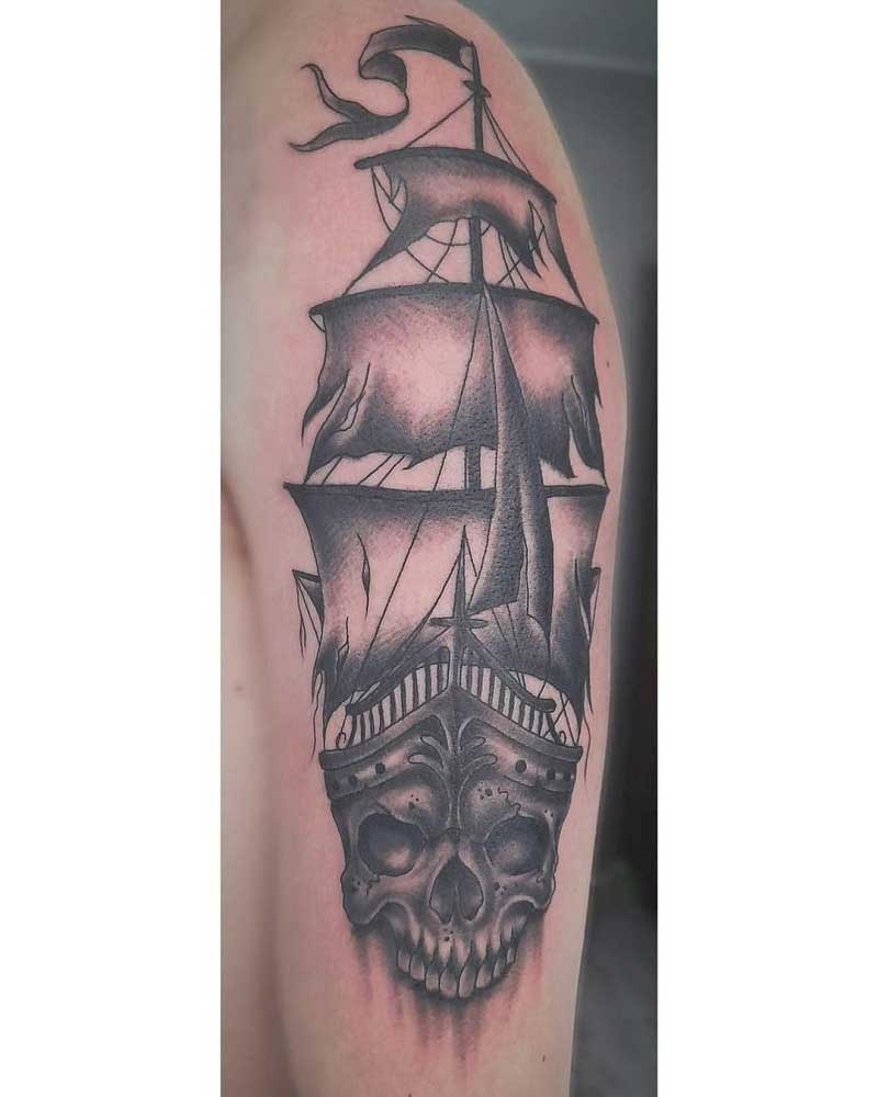 ghost-pirate-ship-tattoo-2