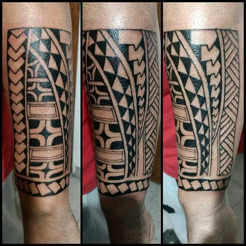 half-sleeve-polynesian-tattoo-stencil-1
