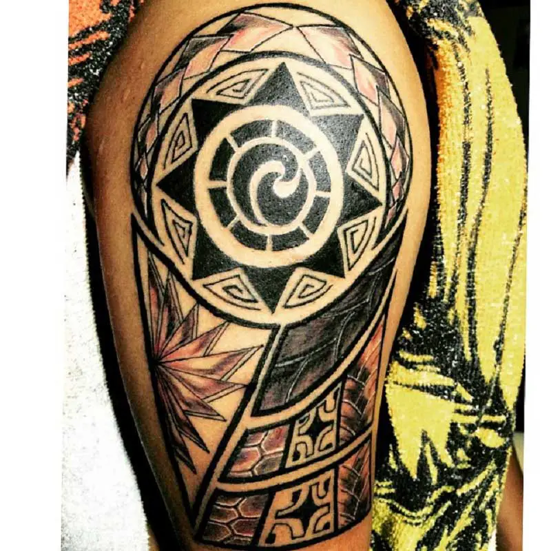 half-sleeve-polynesian-tattoo-stencil-2