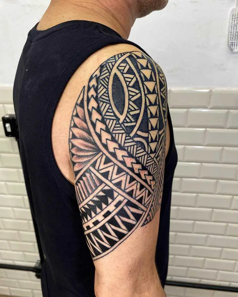 half-sleeve-polynesian-tattoo-stencil-3