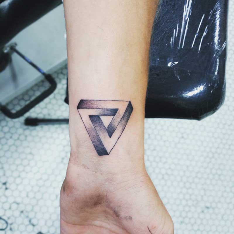 3D Penrose Triangle Tattoo Design For Arm By Lemonmouth