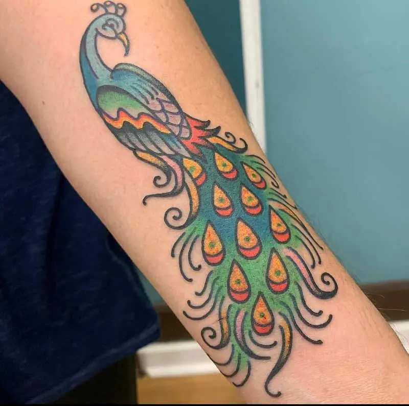 peacock tattoo