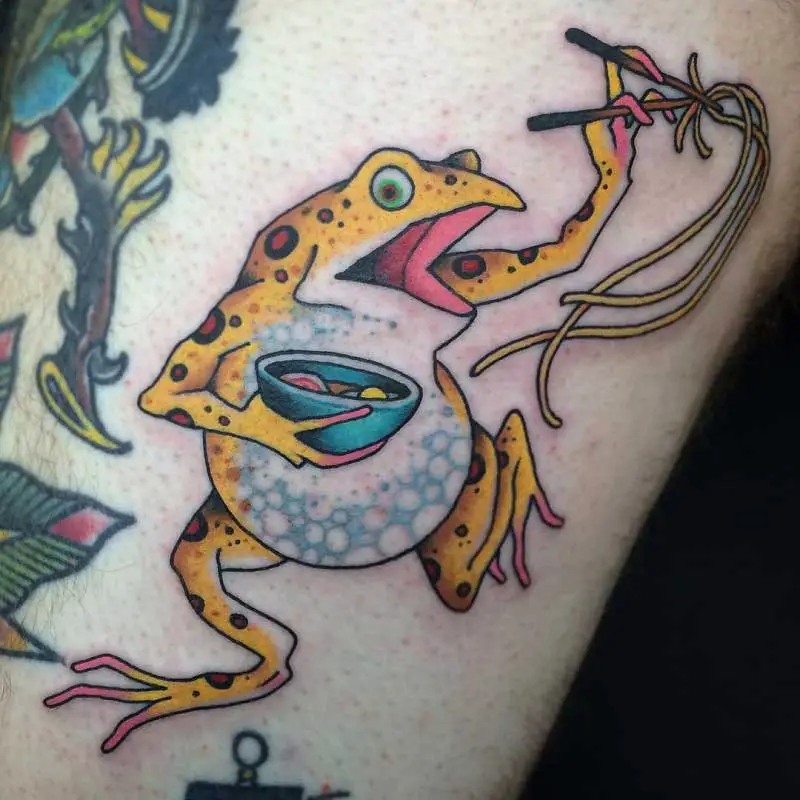 150 Japanese Frog Tattoos That Replace Your Lucky Charm