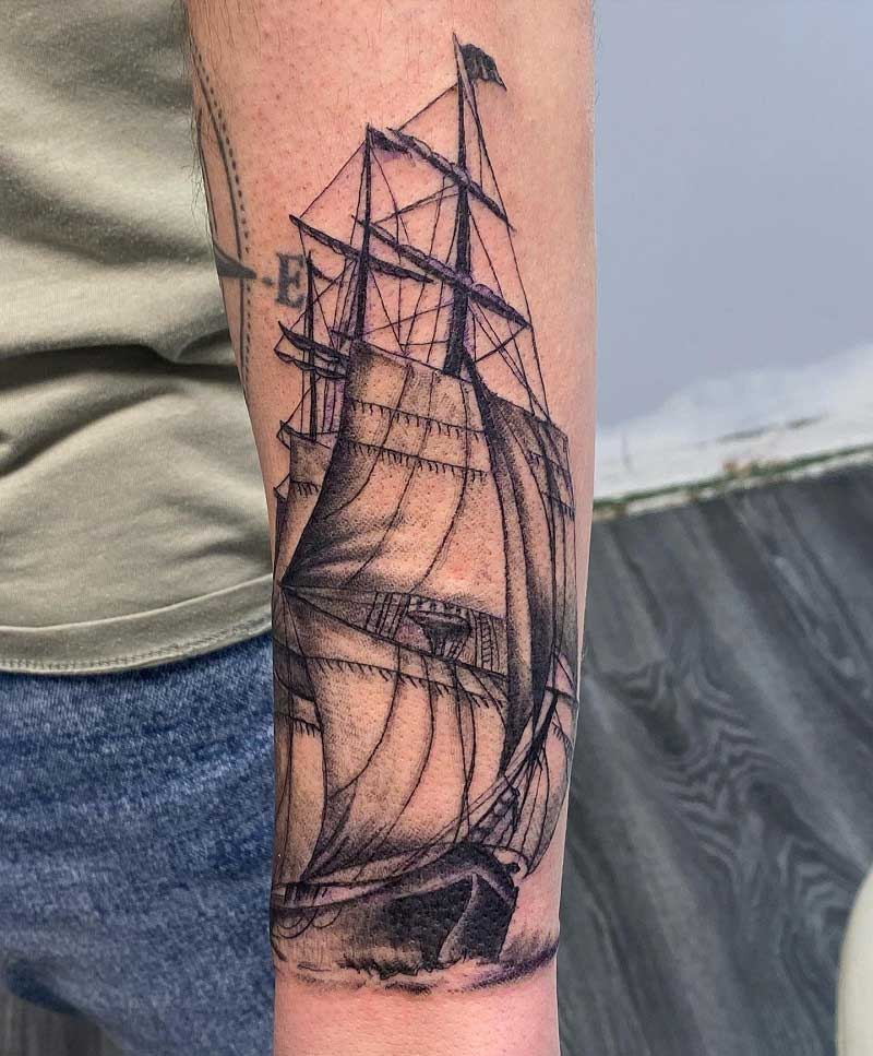 japanese-pirate-ship-tattoo-1
