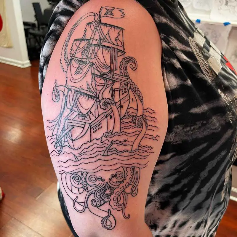 kraken-pirate-ship-tattoo-2