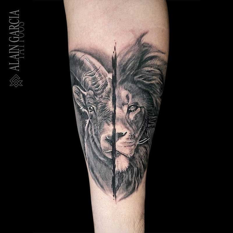 leo-capricorn-tattoo-1