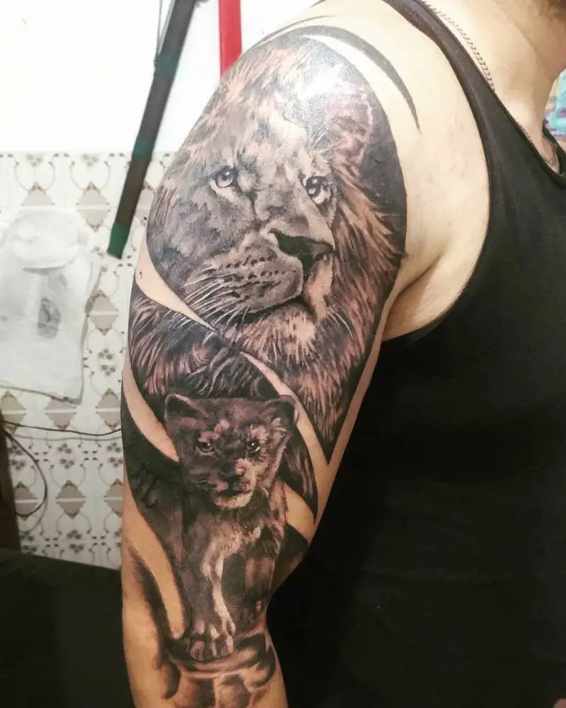 lion and cub tattoo shoulderTikTok Search