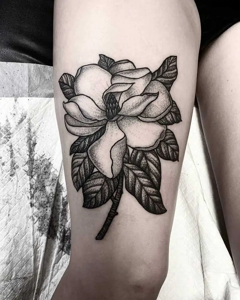 magnolia-branch-tattoo-2