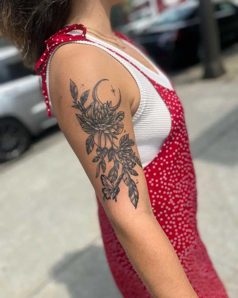 magnolia-bush-tattoo-3