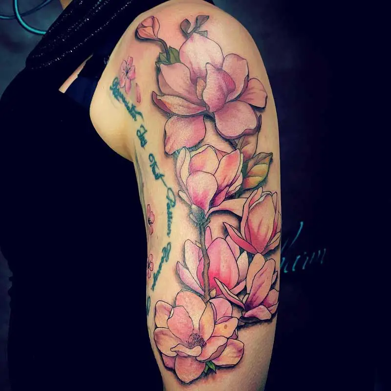 90 Blissful Magnolia Tattoo Designs and Ideas 