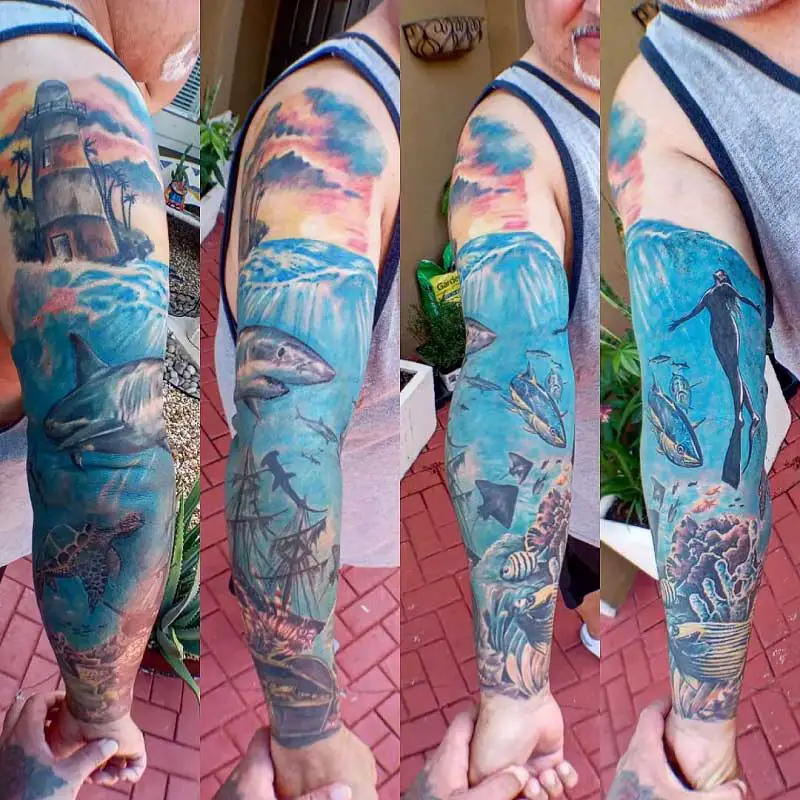 Ocean life tattoo by Haylo by Haylo TattooNOW