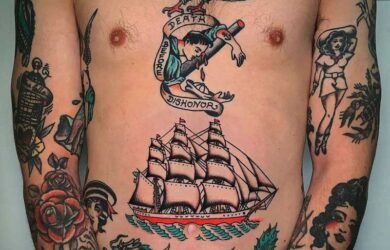 pirate ship tattoos
