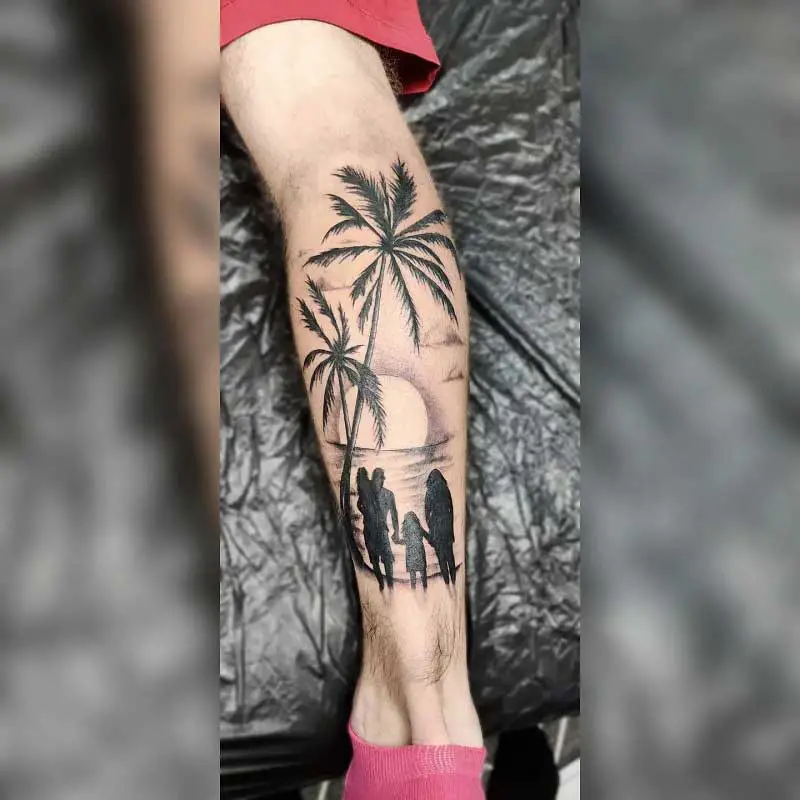 palm-tree-calf-tattoo-2