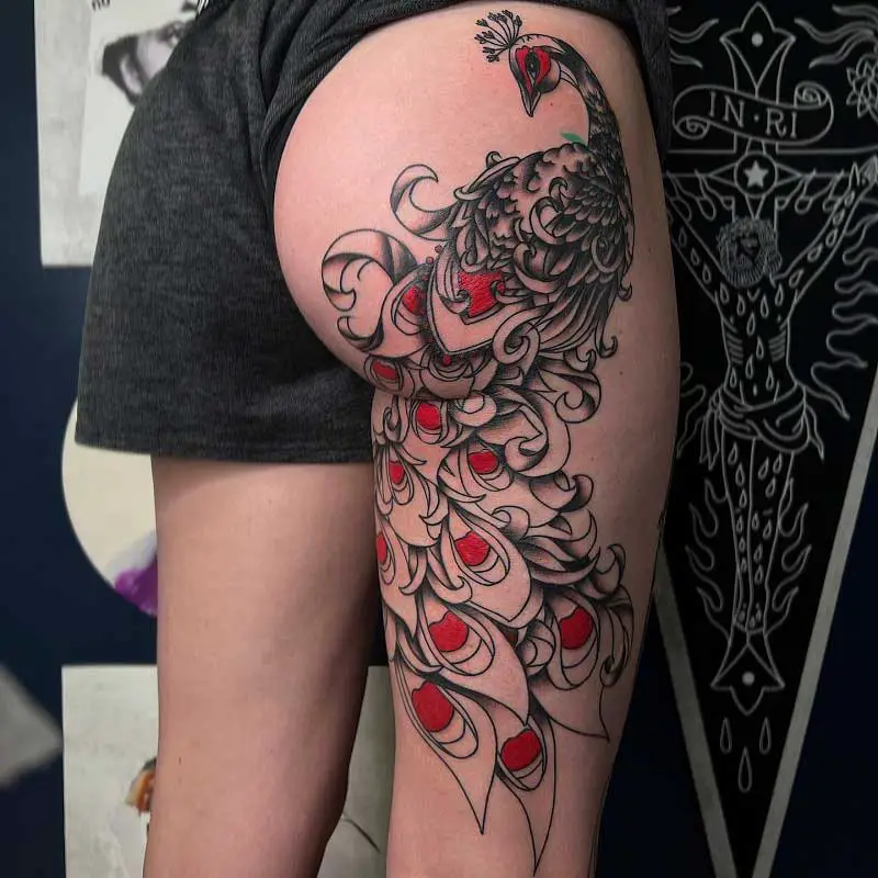 peacock-hip-tattoo-1
