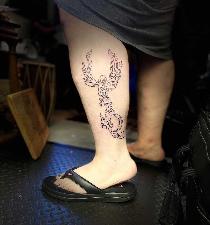 phoenix-tattoo-on-calf-3