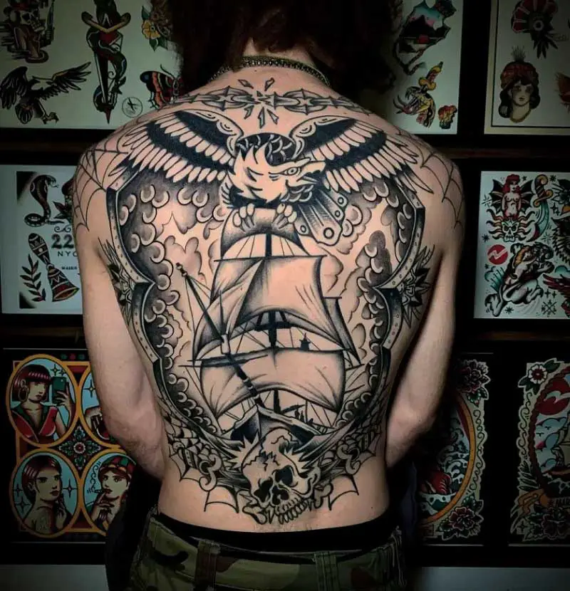 pirate-ship-back-tattoo-2