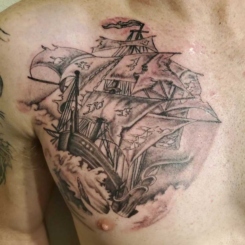pirate-ship-chest-tattoo-1