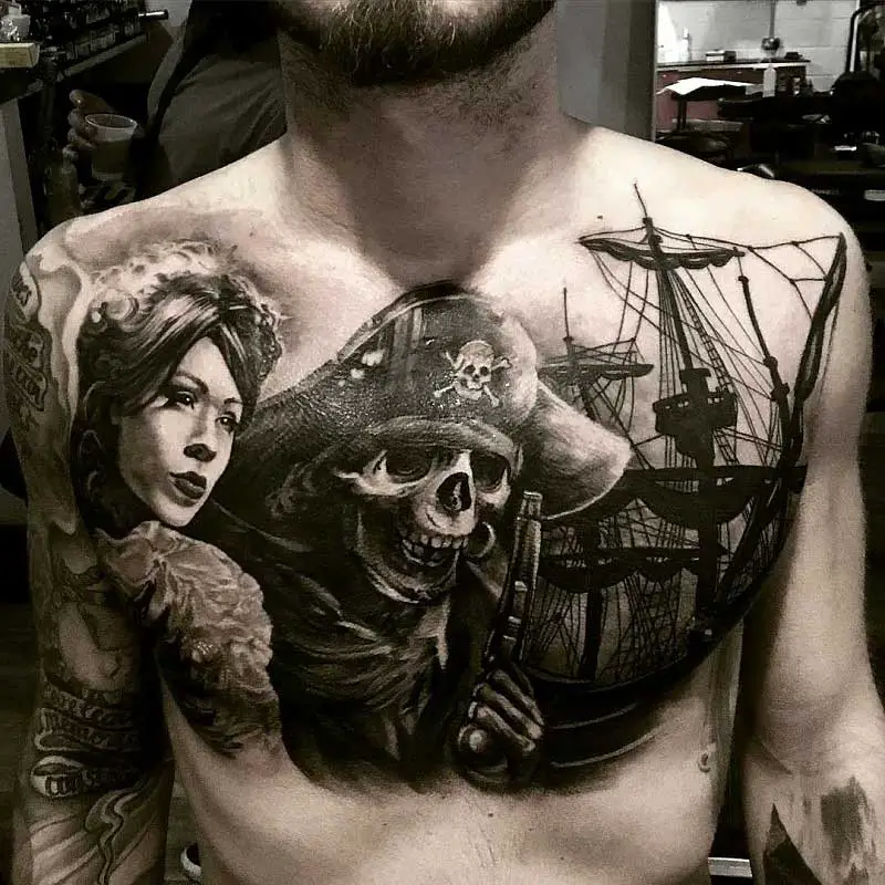 pirate-ship-chest-tattoo-3