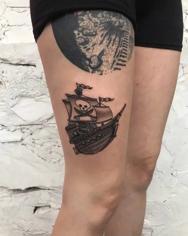 pirate-ship-flash-tattoo-1