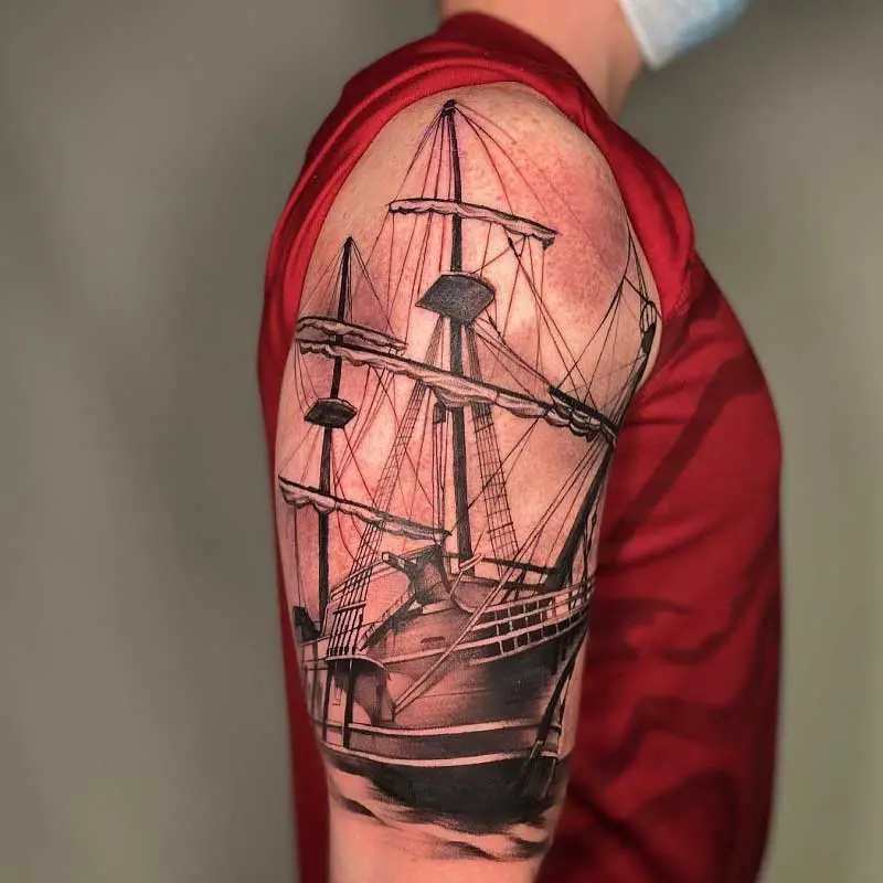 pirate-ship-flash-tattoo-3