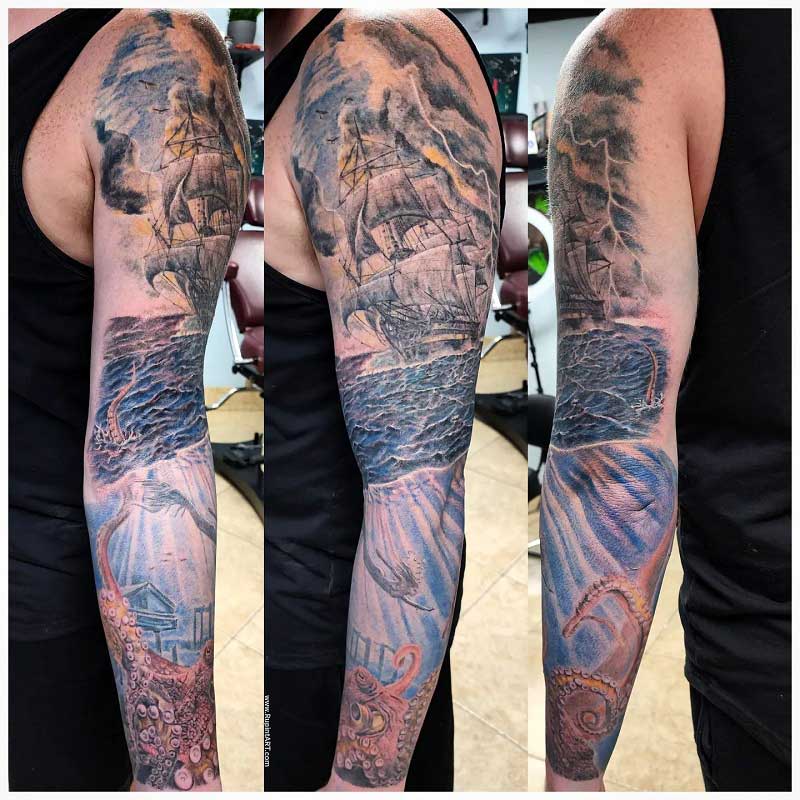 pirate-ship-full-sleeve-tattoo-1