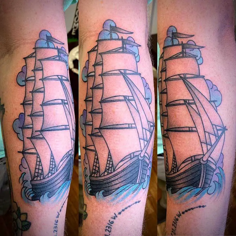pirate-ship-mermaid-tattoos-2