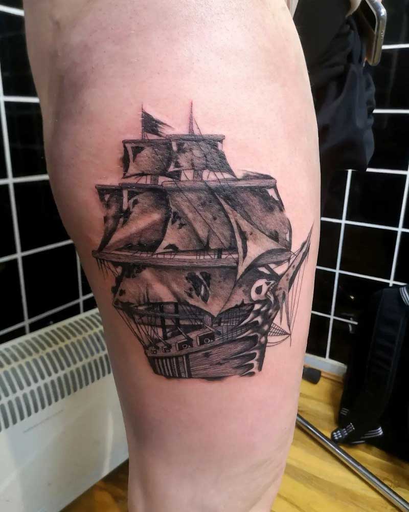 pirate-ship-silhouette-tattoo-2