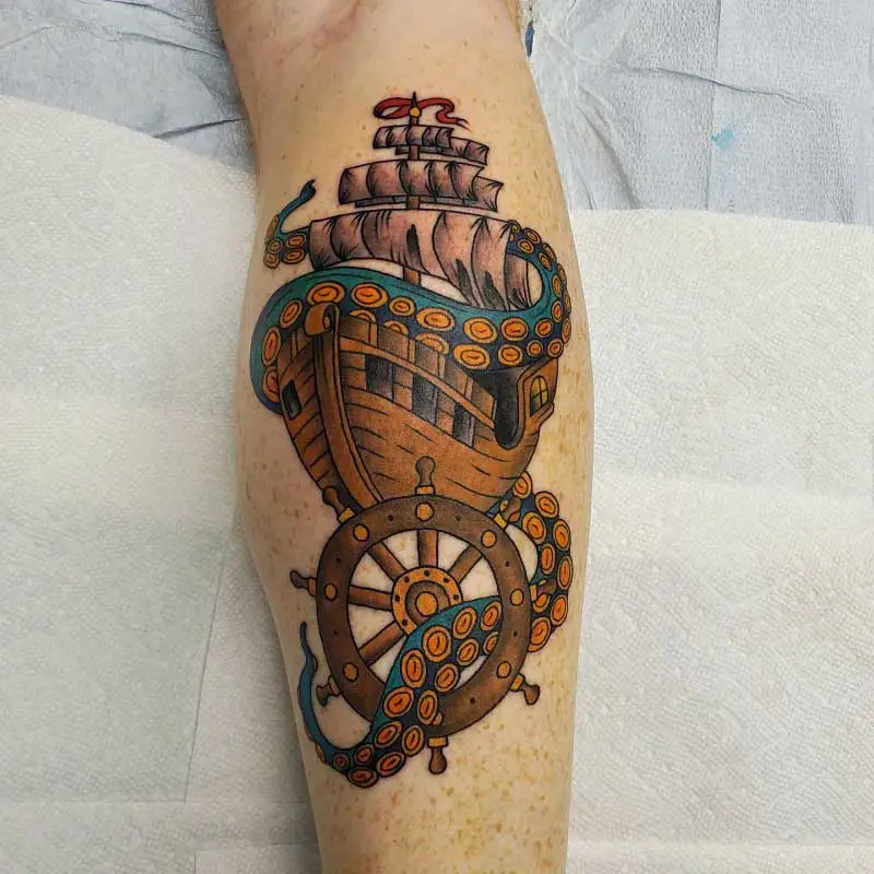 pirate-ship-wheel-tattoo-1